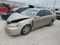 Salvage cars for sale at Haslet, TX auction: 2002 Toyota Camry LE