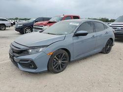 Salvage cars for sale at San Antonio, TX auction: 2021 Honda Civic Sport