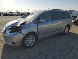 Salvage cars for sale at Indianapolis, IN auction: 2016 Toyota Sienna LE