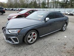 Salvage cars for sale at North Billerica, MA auction: 2020 Audi S4 Premium Plus
