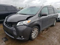 Salvage cars for sale from Copart Elgin, IL: 2014 Toyota Sienna XLE