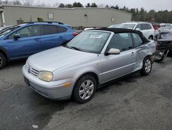 Volkswagen salvage cars for sale: 2002 Volkswagen Cabrio GLX