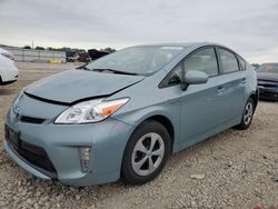 Salvage cars for sale at Kansas City, KS auction: 2012 Toyota Prius