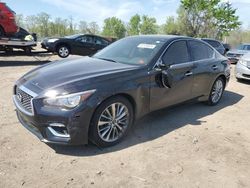 Salvage cars for sale from Copart Baltimore, MD: 2018 Infiniti Q50 Luxe