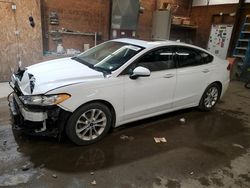 Salvage cars for sale at Ebensburg, PA auction: 2020 Ford Fusion SE
