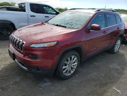 Salvage cars for sale at Cahokia Heights, IL auction: 2016 Jeep Cherokee Limited