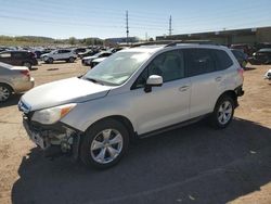 Salvage cars for sale at Colorado Springs, CO auction: 2015 Subaru Forester 2.5I Premium