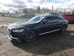 Salvage cars for sale at Chalfont, PA auction: 2018 Volvo S90 T6 Inscription