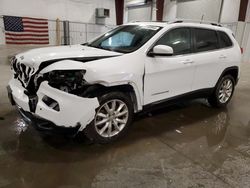 Salvage cars for sale from Copart Avon, MN: 2016 Jeep Cherokee Limited