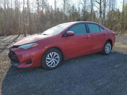 Salvage cars for sale from Copart Bowmanville, ON: 2018 Toyota Corolla L