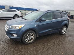 Salvage cars for sale at Woodhaven, MI auction: 2018 Ford Escape SE