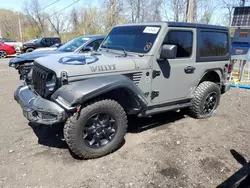 Salvage cars for sale at Marlboro, NY auction: 2021 Jeep Wrangler Sport
