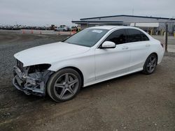 Mercedes-Benz C 300 4matic salvage cars for sale: 2015 Mercedes-Benz C 300 4matic