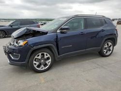 Salvage cars for sale from Copart Grand Prairie, TX: 2020 Jeep Compass Limited