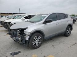 Salvage cars for sale at Grand Prairie, TX auction: 2017 Toyota Rav4 LE