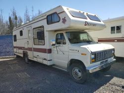 Salvage trucks for sale at Moncton, NB auction: 1986 Ford Econoline E350 Cutaway Van