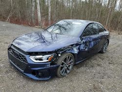 Salvage cars for sale from Copart Bowmanville, ON: 2020 Audi S4 Premium