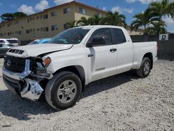 Salvage cars for sale at Opa Locka, FL auction: 2021 Toyota Tundra Double Cab SR/SR5