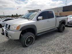 Salvage cars for sale at Mentone, CA auction: 2005 Nissan Titan XE