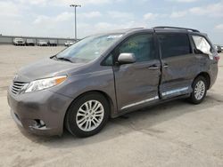 Salvage cars for sale at Wilmer, TX auction: 2017 Toyota Sienna XLE