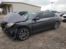 Salvage cars for sale at Temple, TX auction: 2015 Honda Accord Sport