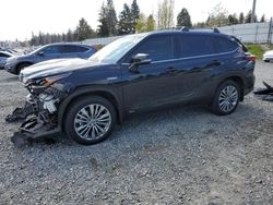 Toyota Highlander salvage cars for sale: 2022 Toyota Highlander Hybrid XLE