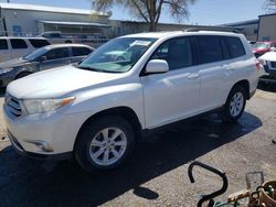 Toyota Highlander Base salvage cars for sale: 2012 Toyota Highlander Base