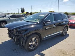 Salvage cars for sale from Copart Miami, FL: 2020 Infiniti QX60 Luxe