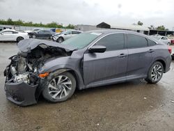 Honda salvage cars for sale: 2017 Honda Civic EX