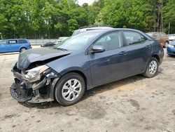 Vehiculos salvage en venta de Copart Austell, GA: 2016 Toyota Corolla L