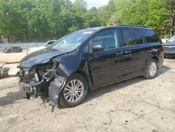 Salvage cars for sale at Austell, GA auction: 2015 Toyota Sienna XLE