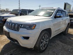 Salvage cars for sale at Chicago Heights, IL auction: 2018 Jeep Grand Cherokee Overland