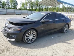 Salvage cars for sale at Spartanburg, SC auction: 2017 Chevrolet Malibu LT