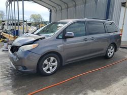Salvage cars for sale at Lebanon, TN auction: 2012 Toyota Sienna LE