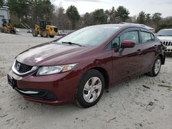 Salvage cars for sale from Copart Mendon, MA: 2015 Honda Civic LX