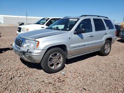 Jeep salvage cars for sale: 2004 Jeep Grand Cherokee Overland