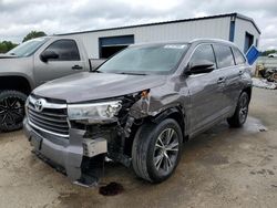 Salvage cars for sale at Shreveport, LA auction: 2016 Toyota Highlander XLE