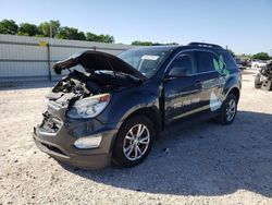 Salvage cars for sale at New Braunfels, TX auction: 2017 Chevrolet Equinox LT
