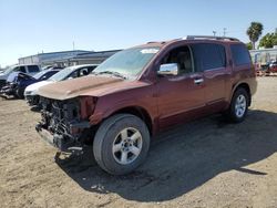 Salvage cars for sale at San Diego, CA auction: 2011 Nissan Armada SV