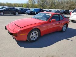 Salvage cars for sale at Glassboro, NJ auction: 1986 Porsche 944