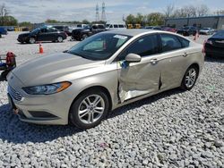 Salvage cars for sale at Barberton, OH auction: 2018 Ford Fusion SE