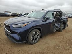 Salvage cars for sale at Brighton, CO auction: 2022 Toyota Highlander XLE