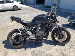 Salvage cars for sale from Copart Jacksonville, FL: 2016 Yamaha FZ07