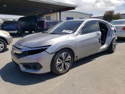 Salvage cars for sale at Hayward, CA auction: 2018 Honda Civic EX