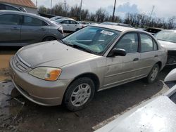 Salvage cars for sale from Copart Columbus, OH: 2001 Honda Civic LX