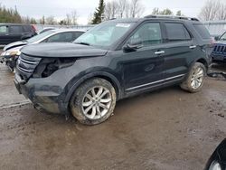 Salvage cars for sale from Copart Ontario Auction, ON: 2014 Ford Explorer Limited