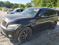 Vehiculos salvage en venta de Copart Fairburn, GA: 2012 Infiniti QX56