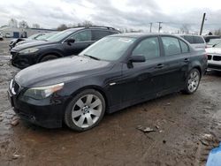 Salvage cars for sale at Hillsborough, NJ auction: 2006 BMW 530 I
