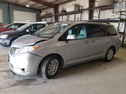 Salvage cars for sale at Eldridge, IA auction: 2013 Toyota Sienna XLE