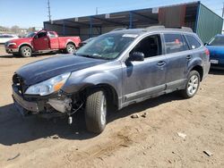 Salvage cars for sale at Colorado Springs, CO auction: 2014 Subaru Outback 2.5I Premium